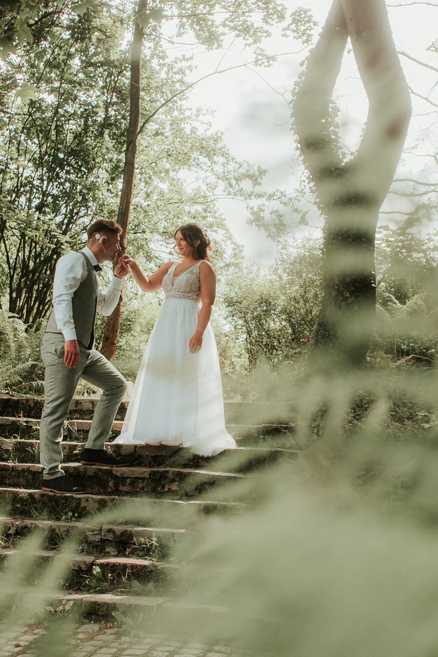 Hochzeitsfoto mit starker Komposition
